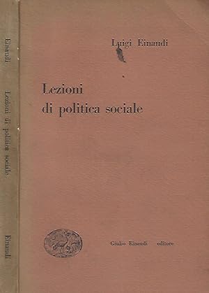 Image du vendeur pour Lezioni di politica sociale mis en vente par Biblioteca di Babele