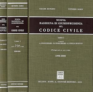 Image du vendeur pour Nuova rassegna di giurisprudenza sul Codice Civile. 1998 - 2000 ( Preleggi; cod. civ. artt. 1 - 455 ) - ( Artt. 456 - 809 ) mis en vente par Biblioteca di Babele