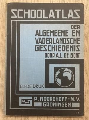 Imagen del vendedor de Schoolatlas der algemeene en vaderlandsche geschiedenis (ook voor het handelsonderwijs) + leidraad bij den schoolatlas a la venta por Frans Melk Antiquariaat