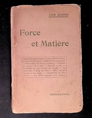 Seller image for Force et matire ou principes de l'ordre naturel mis  la porte de tous for sale by LibrairieLaLettre2