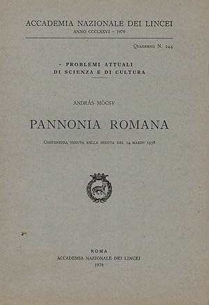 Imagen del vendedor de Pannonia romana a la venta por Di Mano in Mano Soc. Coop