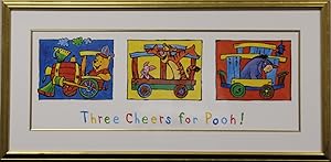 Three Cheers For Pooh! Gilt Framed Colour Print