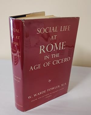 Seller image for Social Life at Rome in the Age of Cicero for sale by Waysidebooks