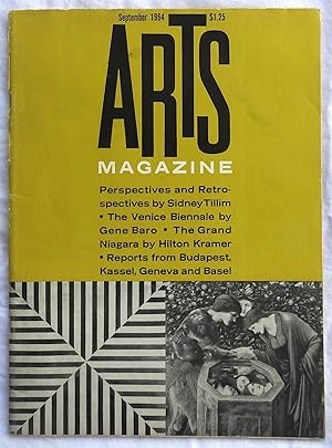 Imagen del vendedor de Arts Magazine September 1964 a la venta por Argyl Houser, Bookseller