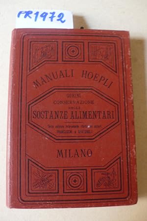 Conservazione delle sostanze alimentari