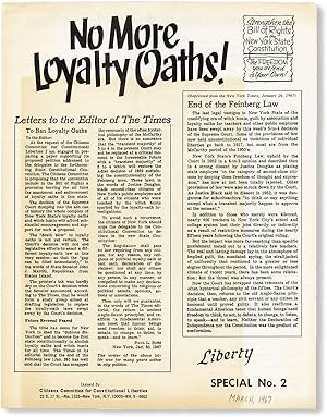 No More Loyalty Oaths! [Liberty Special No. 2]