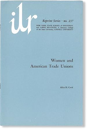 Imagen del vendedor de Women and American Trade Unions a la venta por Lorne Bair Rare Books, ABAA