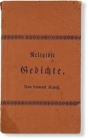 Ein Sing- und Gebet-Büchlein [Cover title: Religiöse Gedichte]