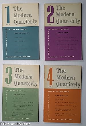 The Modern Quarterly [4 issues] Vol. 5, nos. 1 to 4