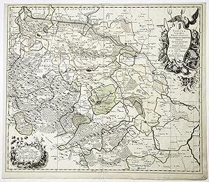 "Tabula Geographica Principatus Halberstadiensis, Abbatie Quedlinburg, Comitatus Wernigerod ad st...