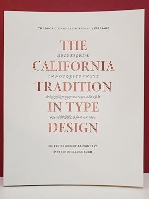 Bild des Verkufers fr The California Tradition in Type Design zum Verkauf von Moe's Books