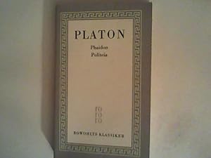 Bild des Verkufers fr Platon - Smtliche Werke 3 : Phaidon, Politeia zum Verkauf von ANTIQUARIAT FRDEBUCH Inh.Michael Simon