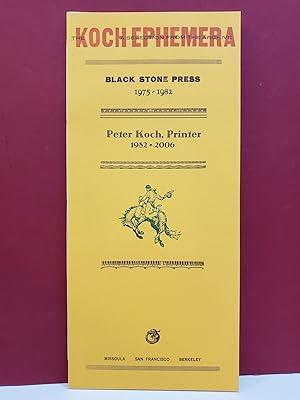 Seller image for Introduction to "The Koch Ephemera" for sale by Moe's Books