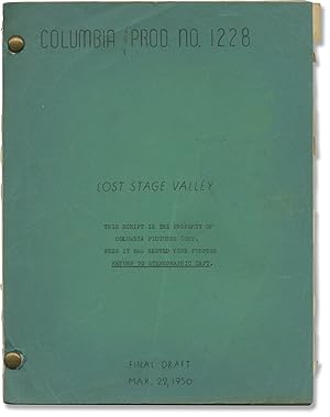 Image du vendeur pour Stage to Tucson [Lost Stage Valley] (Original screenplay for the 1950 film) mis en vente par Royal Books, Inc., ABAA