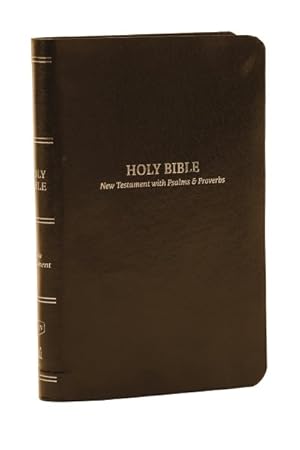 Seller image for Holy Bible : KJV, New Testament With Psalms and Proverbs, Leatherflex, Brown, Red Letter, Comfort Print for sale by GreatBookPrices