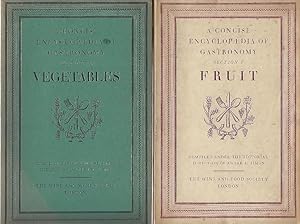 Fruit. Vegetables. [A Concise Encyclopaedia of Gastronomy, Sections III & V]. Alan Davidson's cop...