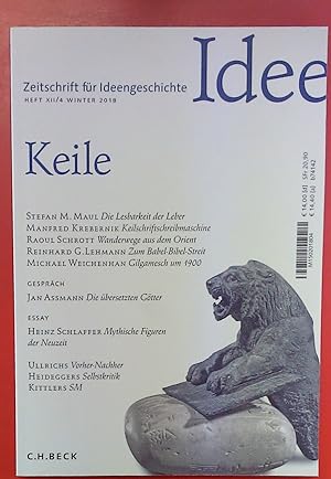 Bild des Verkufers fr Zeitschrift fr Ideengeschichte, HEFT XII/4 - Winter 2018, KEILE zum Verkauf von biblion2