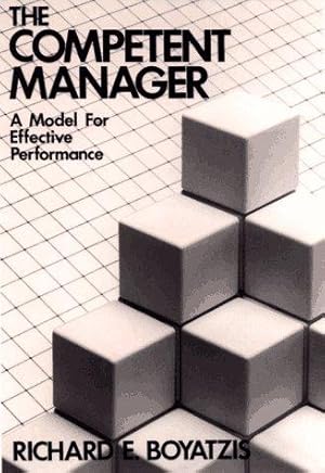 Immagine del venditore per The Competent Manager: A Model for Effective Performance venduto da WeBuyBooks