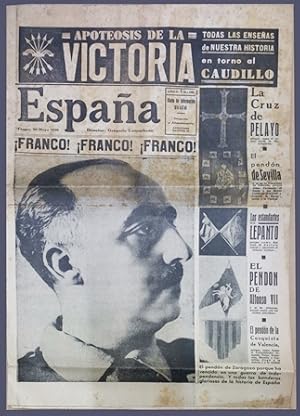 PERIODICO ESPAÑA APOTEOSIS DE LA VICTORIA AÑO II Nº 178