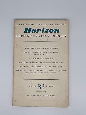 Bild des Verkufers fr Horizon: A review of literature and art (November 1946) XIV:83. zum Verkauf von Quair Books PBFA