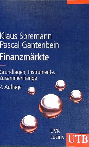 Seller image for Finanzmrkte : Grundlagen, Instrumente, Zusammenhnge. UTB ; 8516 for sale by books4less (Versandantiquariat Petra Gros GmbH & Co. KG)