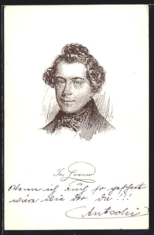 Ansichtskarte Porträt Komponist Joseph Lanner