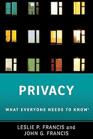 Bild des Verkufers fr Privacy: What Everyone Needs to Know(r) zum Verkauf von WeBuyBooks