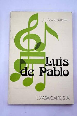 Immagine del venditore per Luis de Pablo venduto da Alcan Libros