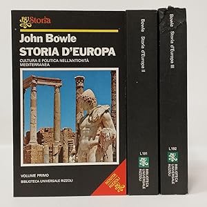 Storia d'Europa. I. Cultura e politica nell'antichità mediterranea. II. Cultura e politica nel Me...