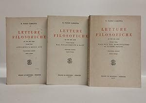 Letture Filosofiche ad uso dei licei. 3 Vol.