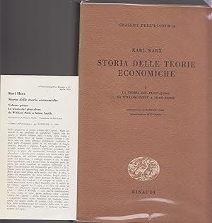 Storia delle teorie economiche Vol 1