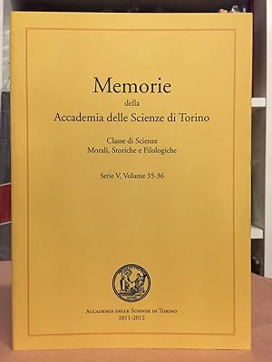 Memorie della Classe di Scienze morali. Vol. 35-36 (2011-2012)