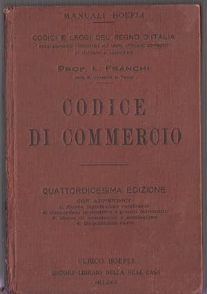Codice di commercio. Quattordicesima edizione
