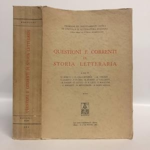 Questioni e correnti di storia letteraria