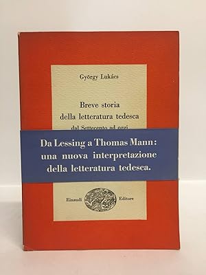 Breve storia della letteratura tedesca, dal Settecento ad oggi.