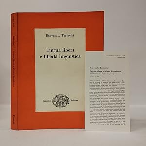 Lingua libera e libertà linguistica. Introduzione alla linguistica storica