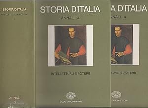 Storia d'Italia annali (IV vol.) Intellettuali al potere