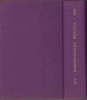 L'année philologique :Bibliographie critique et analytique de l'antiquité gréco-latine. Tome 72,