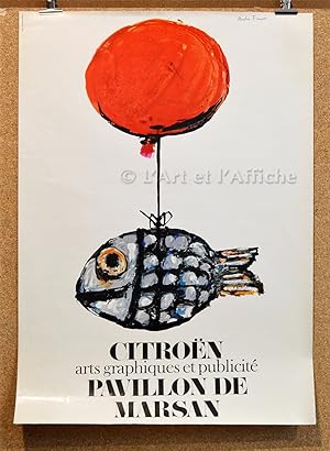 CITROËN Arts graphiques et publicité. Affiche originale 1965.