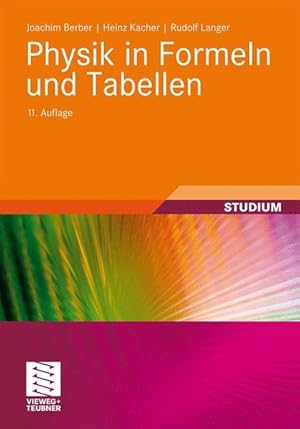 Imagen del vendedor de Physik in Formeln und Tabellen a la venta por Studibuch