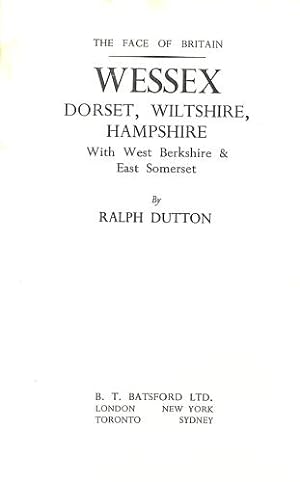 Bild des Verkufers fr Wessex: Dorset, Wiltshire, with West Berkshire & East Somerset (Face of B series) zum Verkauf von WeBuyBooks