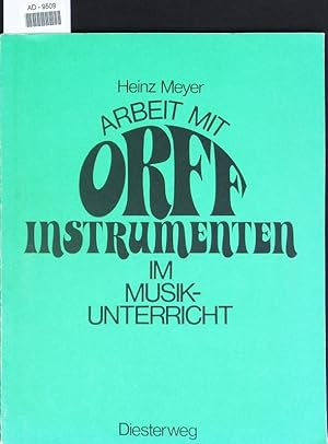 Bild des Verkufers fr Arbeit mit Orff-Instrumenten im Musikunterricht. zum Verkauf von Antiquariat Bookfarm