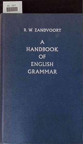 Imagen del vendedor de A handbook of English grammar. a la venta por Antiquariat Bookfarm