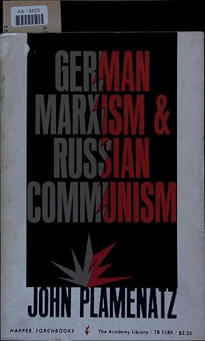 Bild des Verkufers fr German Marxism and Russian Communism. AA-9805 zum Verkauf von Antiquariat Bookfarm