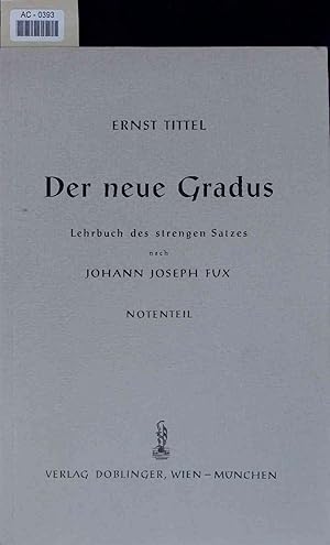 Bild des Verkufers fr Der neue Gradus. AC-0393 zum Verkauf von Antiquariat Bookfarm