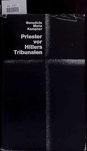 Imagen del vendedor de Priester vor Hitlers Tribunalen. AC-2761 a la venta por Antiquariat Bookfarm