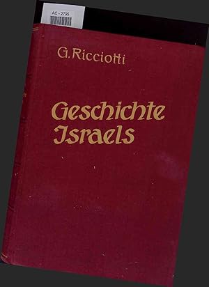 Bild des Verkufers fr Geschichte Israels. AC-2795. Band I zum Verkauf von Antiquariat Bookfarm