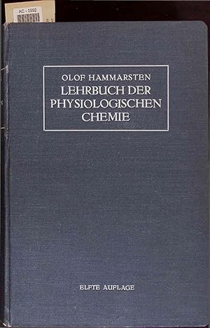 Bild des Verkufers fr Lehrbuch der physiologischen Chemie. zum Verkauf von Antiquariat Bookfarm