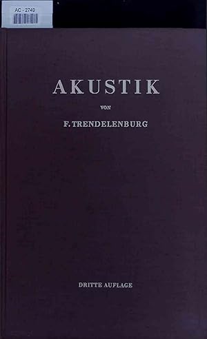 Imagen del vendedor de Einfhrung in die Akustik. a la venta por Antiquariat Bookfarm