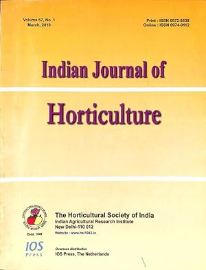 Seller image for Indian Journal of Horticulture Volume 67, No. 1 for sale by Majestic Books